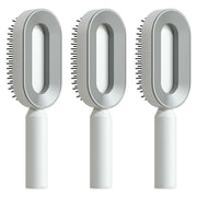 Self Cleaning Hair Brush For Women One-key Cleaning Hair Loss Airbag Massage Scalp Comb Anti-Static Hairbrush