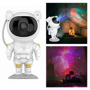 Creative Astronaut Galaxy Starry Sky Projector Nightlight USB Atmospher Bedroom Table Lamp